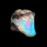 Opal Edelstein roh Ø 22,5 mm | 14,15 Karat Edelopal aus Äthiopien Edelsteine Heilsteine bei Wunderstein24