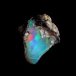 Opal Edelstein roh Ø 27,3 mm | 19,25 Karat Edelopal aus Äthiopien Edelsteine Heilsteine bei Wunderstein24