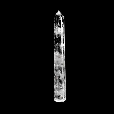 große Bergkristall Spitze Höhe 134 mm transparent und glasklar aus Brasilien Edelsteine Heilsteine bei Wunderstein24