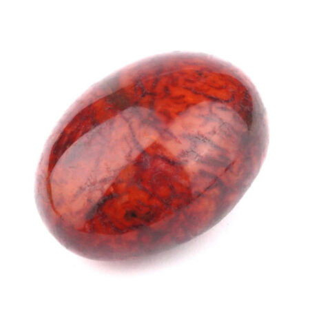 Carneol | Karneol Handschmeichler aus Madagaskar in wunderschöner Farbe Ø 57 mm Edelsteine Heilsteine bei Wunderstein24