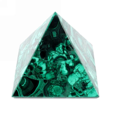 große Malachit Pyramide aus der Demokratischen Republik Kongo in bester Qualität Edelsteine Heilsteine bei Wunderstein24