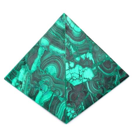 große Malachit Pyramide aus der Demokratischen Republik Kongo in bester Qualität Edelsteine Heilsteine bei Wunderstein24