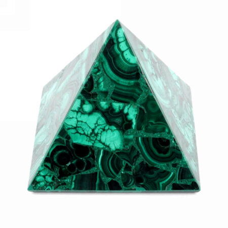 große Malachit Pyramide aus der Demokratischen Republik Kongo in bester Qualität Edelsteine Heilsteine bei Wunderstein24