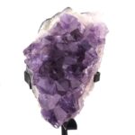 Amethyst Brasilien A – Qualität Stufe mit Ständer Höhe 246 mm Geode Druse Edelsteine Heilsteine bei Wunderstein24