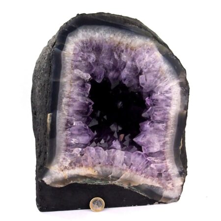 XXL Amethyst Druse AA – Qualität Ø 343 mm / 20430 g Geode Stufe Standfläche Edelsteine Heilsteine bei Wunderstein24