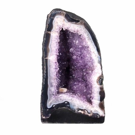 XXL Amethyst Druse AA-Qualität Höhe 389 mm / 21690 g Geode Stufe Standfläche Edelsteine Heilsteine bei Wunderstein24