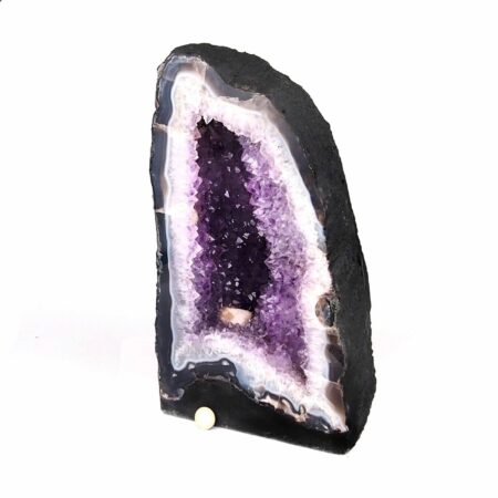 XXL Amethyst Druse AA-Qualität Höhe 389 mm / 21690 g Geode Stufe Standfläche Edelsteine Heilsteine bei Wunderstein24