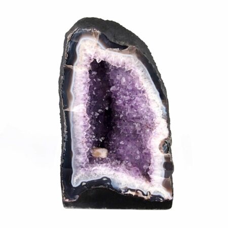 XXL Amethyst Druse AA-Qualität Höhe 389 mm / 21690 g Geode Stufe Standfläche Edelsteine Heilsteine bei Wunderstein24