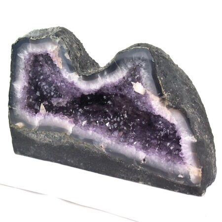 XXL Amethyst Druse AA – Qualität Ø 415 mm / 19100 g Geode Stufe Standfläche Edelsteine Heilsteine bei Wunderstein24