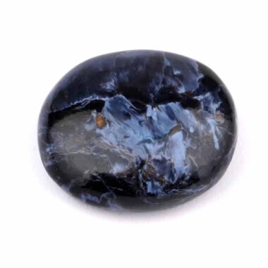 Pietersit blau Cabochon | Handschmeichler aus Namibia in einzigartiger Qualität und Farbe Edelsteine Heilsteine bei Wunderstein24