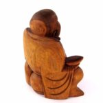 großer Buddha Figur Happy Glücksbuddha Feng Shui Skulptur aus Bali Indonesien Edelsteine Heilsteine bei Wunderstein24