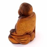 großer Buddha Figur Happy Glücksbuddha Feng Shui Skulptur aus Bali Indonesien Edelsteine Heilsteine bei Wunderstein24