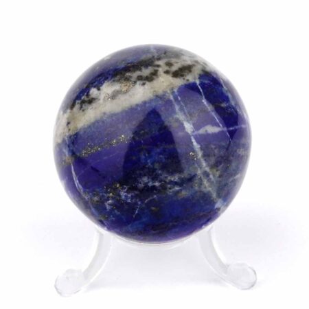 große Lapislazuli Kugel Ø 53 aus Afghanistan in bester Qualität und einmaliger Farbe Edelsteine Heilsteine bei Wunderstein24