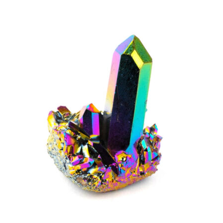 Aqua Angel Aura Bergkristall Stufe rainbow aus Brasilien Edelsteine Heilsteine bei Wunderstein24
