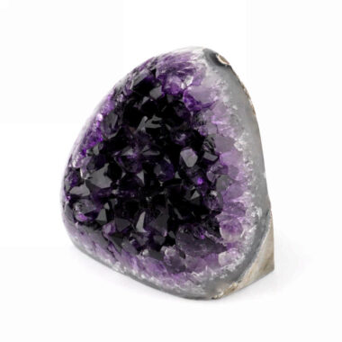 Amethyst Stufe mit poliertem Rand und Standfläche in weltbester Farbe und Qualität Edelsteine Heilsteine bei Wunderstein24