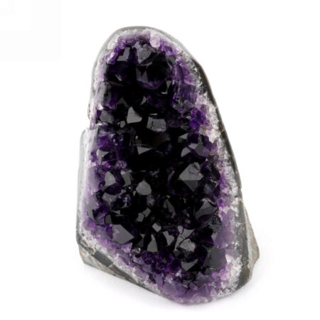 Amethyst Stufe mit poliertem Rand und Standfläche in weltbester Farbe und Qualität Edelsteine Heilsteine bei Wunderstein24