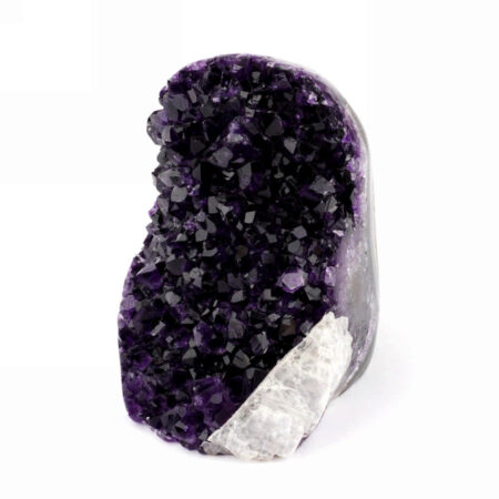 Amethyst Stufe mit poliertem Rand und Standfläche in weltbester Farbe und Qualität Edelsteine Heilsteine bei Wunderstein24