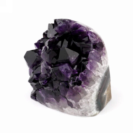 Amethyst Stufe mit poliertem Rand und Standfläche in weltbester Farbe und Qualität Edelsteine Heilsteine bei Wunderstein24