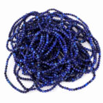 Lapislazuli Ø 3,5 mm facettiertes Edelstein Armband flexibel und dehnbar Edelsteine Heilsteine bei Wunderstein24