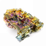 große Wismut (Bismuth) Kristall Stufe in einzigartiger Qualität und Farbe Edelsteine Heilsteine bei Wunderstein24