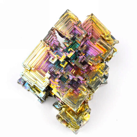 große Wismut (Bismuth) Kristall Stufe in einzigartiger Qualität und Farbe Edelsteine Heilsteine bei Wunderstein24