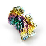 große Wismut (Bismuth) Kristall Stufe in einzigartiger Qualität und Farbe Edelsteine Heilsteine bei Wunderstein24