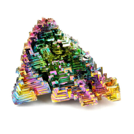 große Wismut (Bismuth) Kristall Stufe in einzigartiger Qualität und Farbe Edelsteine Heilsteine bei Wunderstein24