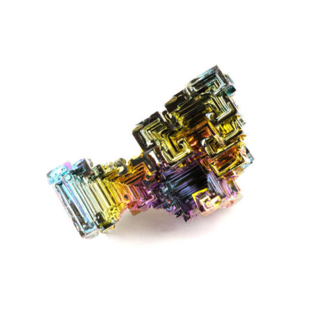 große Wismut (Bismuth) Kristall Stufe in einzigartiger Qualität und Farbe Edelsteine Heilsteine bei Wunderstein24