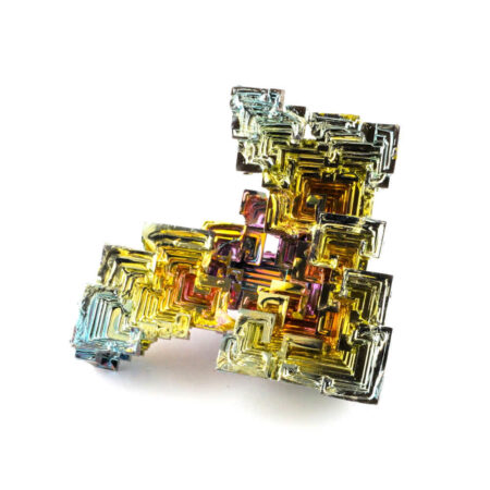 große Wismut (Bismuth) Kristall Stufe in einzigartiger Qualität und Farbe Edelsteine Heilsteine bei Wunderstein24