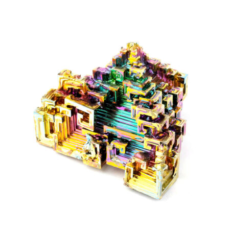 große Wismut (Bismuth) Kristall Stufe in einzigartiger Qualität und Farbe Edelsteine Heilsteine bei Wunderstein24