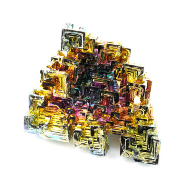 große Wismut (Bismuth) Kristall Stufe in einzigartiger Qualität und Farbe Edelsteine Heilsteine bei Wunderstein24