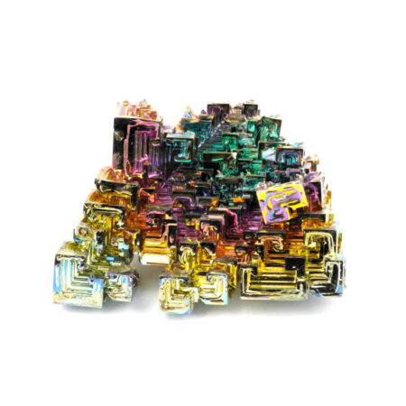 große Wismut (Bismuth) Kristall Stufe in einzigartiger Qualität und Farbe Edelsteine Heilsteine bei Wunderstein24