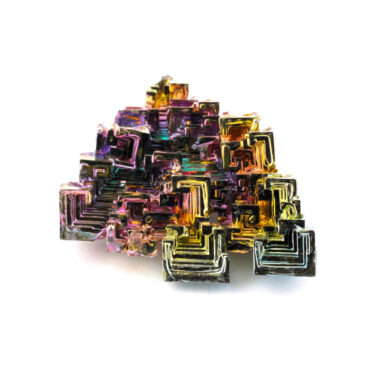 große Wismut (Bismuth) Kristall Stufe in einzigartiger Qualität und Farbe Edelsteine Heilsteine bei Wunderstein24