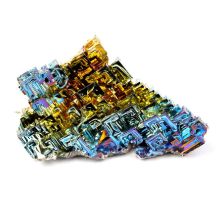 große Wismut (Bismuth) Kristall Stufe in einzigartiger Qualität und Farbe Edelsteine Heilsteine bei Wunderstein24