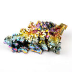 große Wismut (Bismuth) Kristall Stufe in einzigartiger Qualität und Farbe Edelsteine Heilsteine bei Wunderstein24