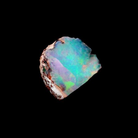 Opal Edelstein roh Ø 22,2 mm | 12,8 Karat Edelopal aus Äthiopien Edelsteine Heilsteine bei Wunderstein24