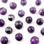 Amethyst Kugel Ø 25 – 26 mm aus Brasilien in sehr schöner Farbe Edelsteine Heilsteine bei Wunderstein24