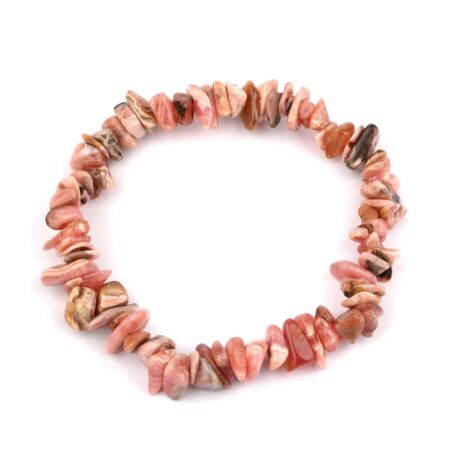 Rhodochrosit Edelstein Armband flexibel und dehnbar Edelsteine Heilsteine bei Wunderstein24