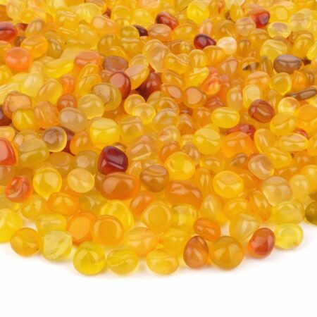 Achat Trommelsteine gelb | orange Ø 8 – 12 mm aus Brasilien Edelsteine Heilsteine bei Wunderstein24