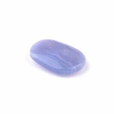 Chalcedon blau Handschmeichler | Massagestein Ø 38 mm in bester Qualität und Farbe Edelsteine Heilsteine bei Wunderstein24