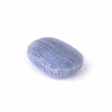 Chalcedon blau Handschmeichler | Massagestein Ø 40 mm in bester Qualität und Farbe Edelsteine Heilsteine bei Wunderstein24