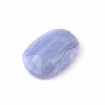 Chalcedon blau Handschmeichler | Massagestein Ø 42 mm in bester Qualität und Farbe Edelsteine Heilsteine bei Wunderstein24