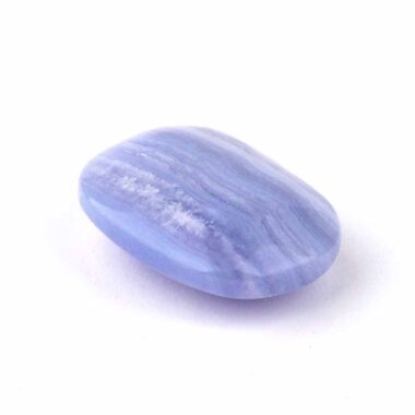 Chalcedon blau Handschmeichler | Massagestein Ø 50 mm in bester Qualität und Farbe Edelsteine Heilsteine bei Wunderstein24