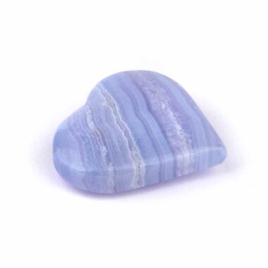 Chalcedon blau Herz Ø 45 mm in bester Qualität und Farbe Edelsteine Heilsteine bei Wunderstein24