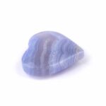 Chalcedon blau Herz Ø 45 mm in bester Qualität und Farbe Edelsteine Heilsteine bei Wunderstein24