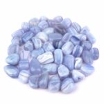 Chalcedon Trommelsteine blau Ø ca. 20 – 30 mm aus Namibia Edelsteine Heilsteine bei Wunderstein24