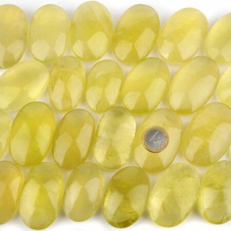 Citrin | Lemontrin Handschmeichler | Massagestein oval Ø 47 – 64 mm Edelsteine Heilsteine bei Wunderstein24