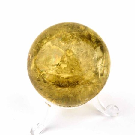 Natur Citrin Kugel Ø ca. 47 mm transparent in bester Qualität und Farbe Edelsteine Heilsteine bei Wunderstein24