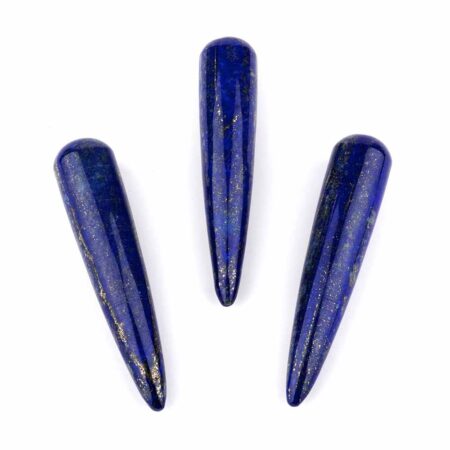 Lapislazuli – Massagestab rund Länge 90 – 95 mm AAA-Qualität Griffel für Reflexzonen Massage Edelsteine Heilsteine bei Wunderstein24