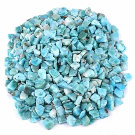 Larimar Trommelsteine Ø ca. 10 – 15 mm in sehr schöner Farbe Edelsteine Heilsteine bei Wunderstein24